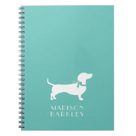 Caderno Espiral Notebook Dachshund Wiener Dog Puppy
