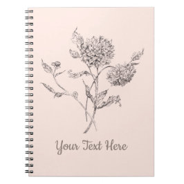 Caderno Espiral Notebook Dahlia Personalizado