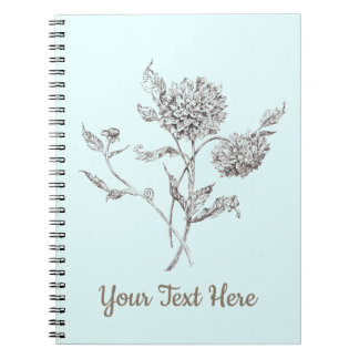 Caderno Espiral Notebook Dahlia Personalizado