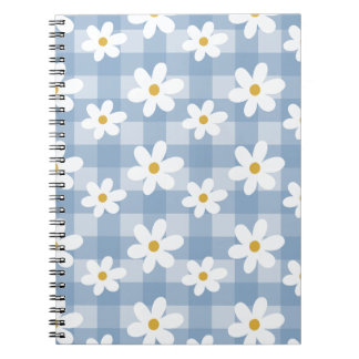 Caderno Espiral Notebook Daisy Days - Gingham Azul
