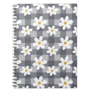 Caderno Espiral Notebook Daisy Days - Gingham Negro