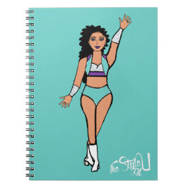 Caderno Espiral Notebook Dancer Aqua / Branco / Roxo