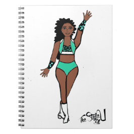 Caderno Espiral Notebook Dancer / Branco/ Preto