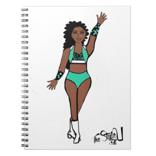 Caderno Espiral Notebook Dancer / Branco/ Preto