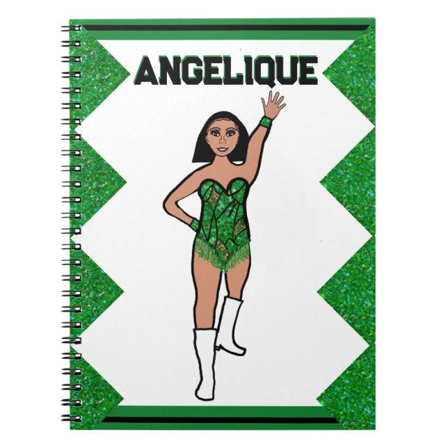 Caderno Espiral Notebook Dancer Green Fringe # 2 (Frente)