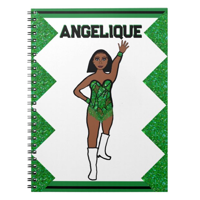 Caderno Espiral Notebook Dancer Green Fringe nº 1 (Frente)