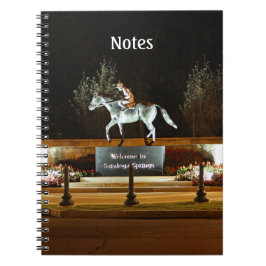 Caderno Espiral Notebook Dancer Horse Statue Saratoga