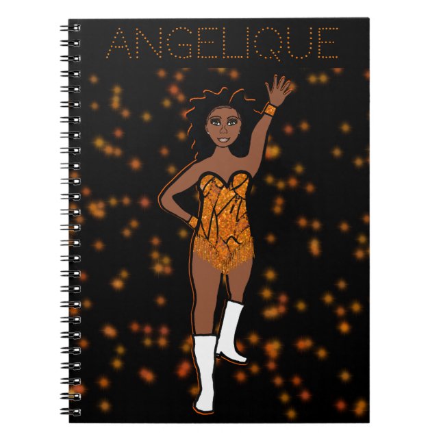 Caderno Espiral Notebook Dancer Orange Fringe #1 (Frente)