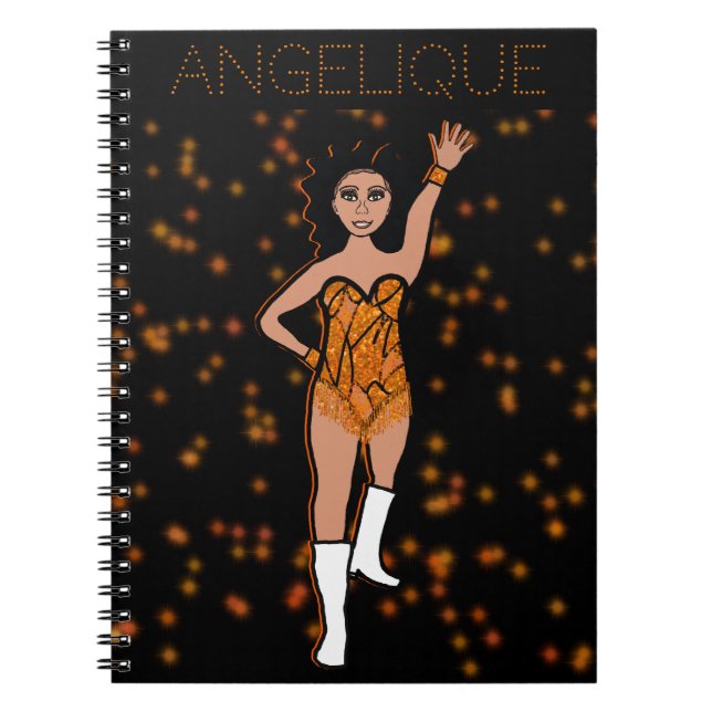 Caderno Espiral Notebook Dancer Orange Fringe #2 (Frente)