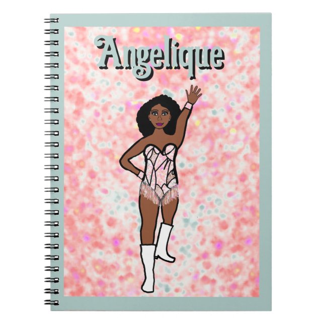 Caderno Espiral Notebook Dancer White Iridescente #1 (Frente)