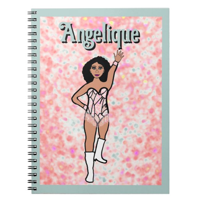 Caderno Espiral Notebook Dancer White Iridescente #2 (Frente)