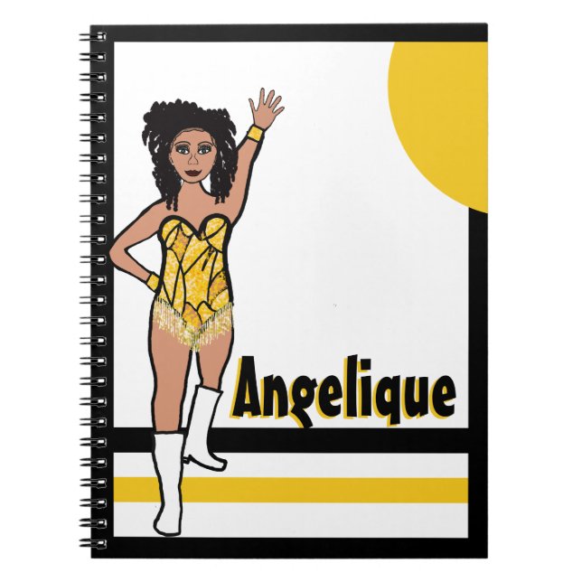 Caderno Espiral Notebook Dancer Yellow Fringe #2 (Frente)