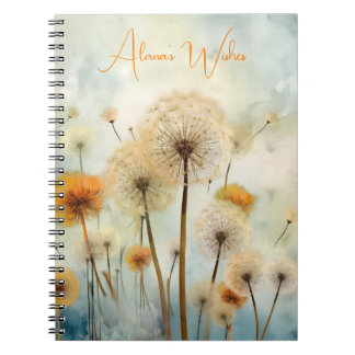 Caderno Espiral Notebook Dandelion
