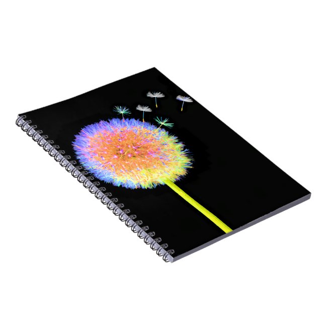 Caderno Espiral  Notebook Dandelion Seeds Neon (Lado Direito)