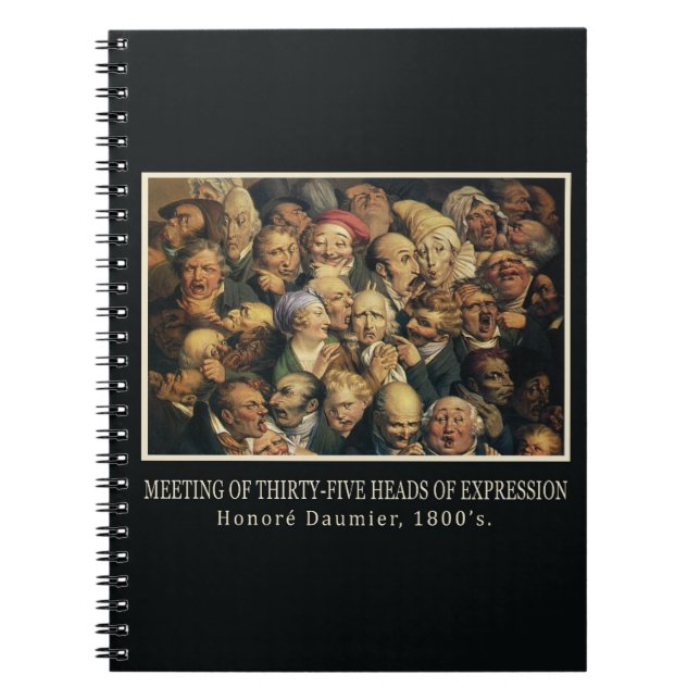 Caderno Espiral Notebook Daumier's Expressions (Frente)