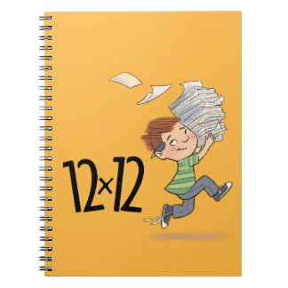 Caderno Espiral Notebook de 12 x 12 crianças espirais de papel ama