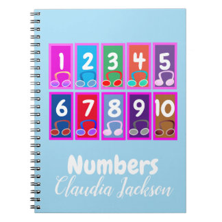 Caderno Espiral Notebook de 1 a 10 matemática precoce