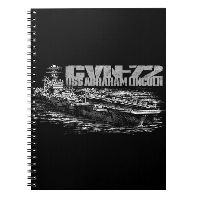 Caderno Espiral Notebook de Abraham Lincoln-72 (80 páginas B) (Frente)