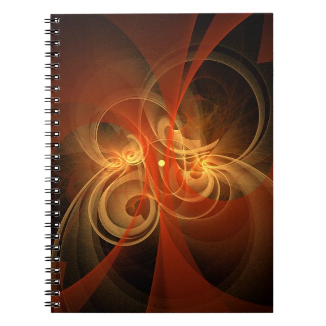 Caderno Espiral Notebook de Abstrato de Arte da Manhã (Frente)