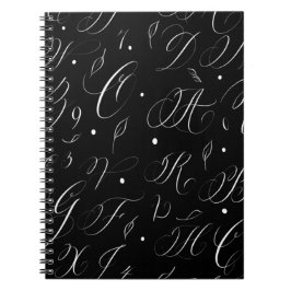 Caderno Espiral Notebook de Alfabeto Calliográfico