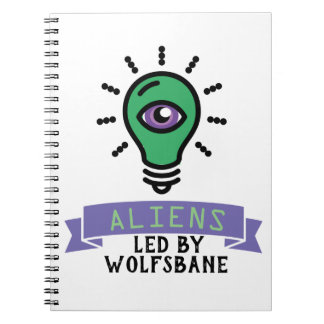 Caderno Espiral Notebook de Alienígena da Equipe Scrimo