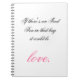 Caderno Espiral notebook de amor com chá gelado (Frente)