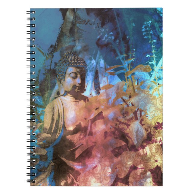 Caderno Espiral Notebook De Aquarela Buda Azul Topaz Espiral (Frente)