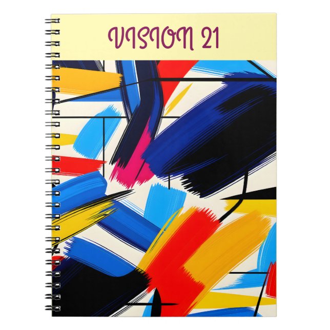 Caderno Espiral Notebook de Arranque de Pincel (Frente)