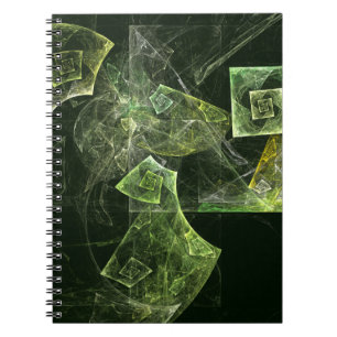 Caderno Espiral Notebook de arte Abstrato de equilíbrio torcido