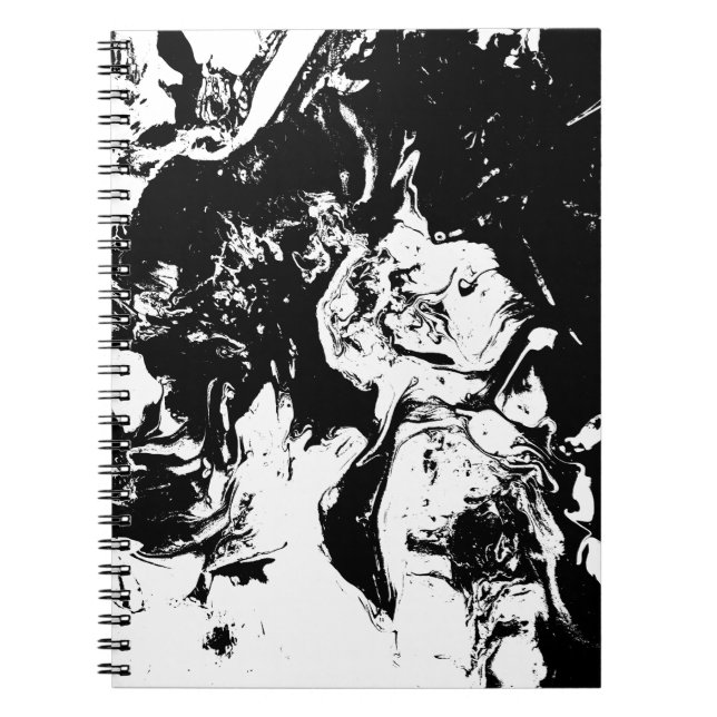 Caderno Espiral Notebook de arte acidental Abstrato Faces (Frente)