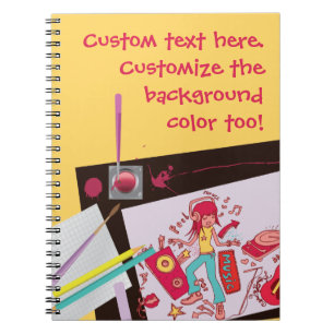 Caderno Espiral Notebook de Arte com Pormenores Reproduzíveis