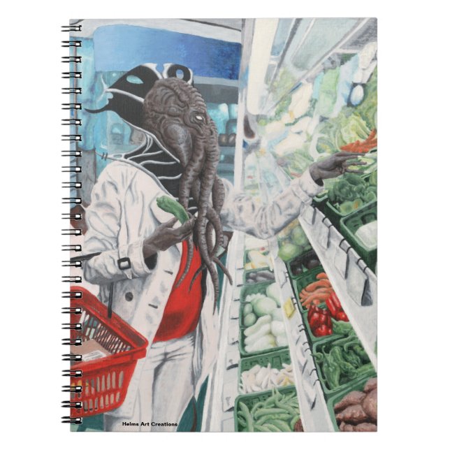 Caderno Espiral Notebook de Arte Fantasia para Comprar a Mente Fla (Frente)