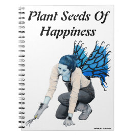 Caderno Espiral Notebook de arte fantasioso para jardinagem de fad