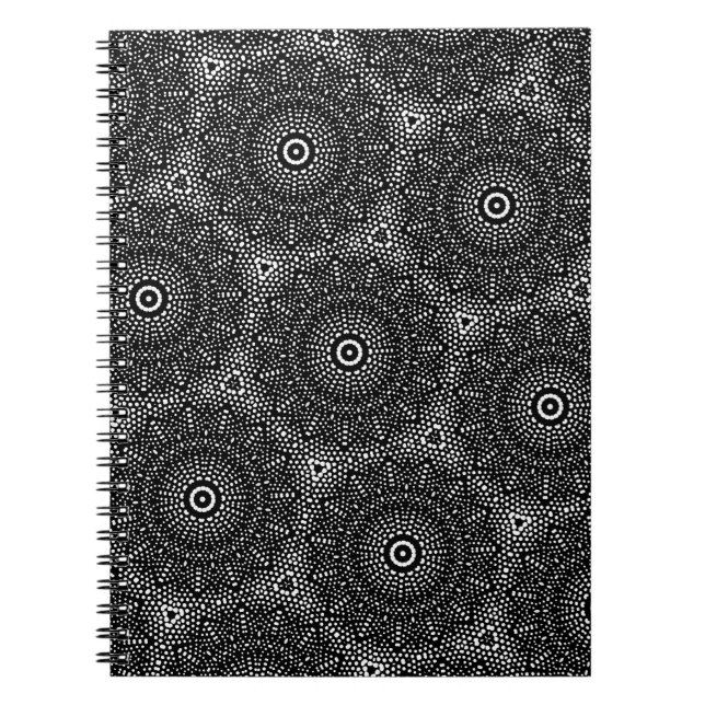 Caderno Espiral Notebook de arte ponto cúbica exclusivo (Frente)