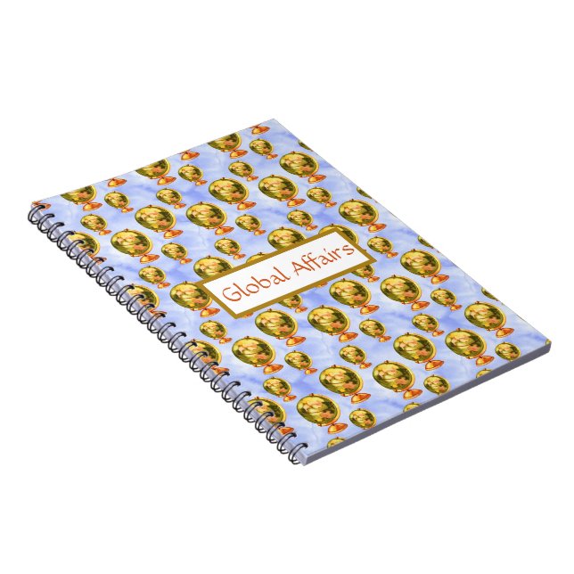 Caderno Espiral Notebook de Assuntos Globais (Lado Direito)