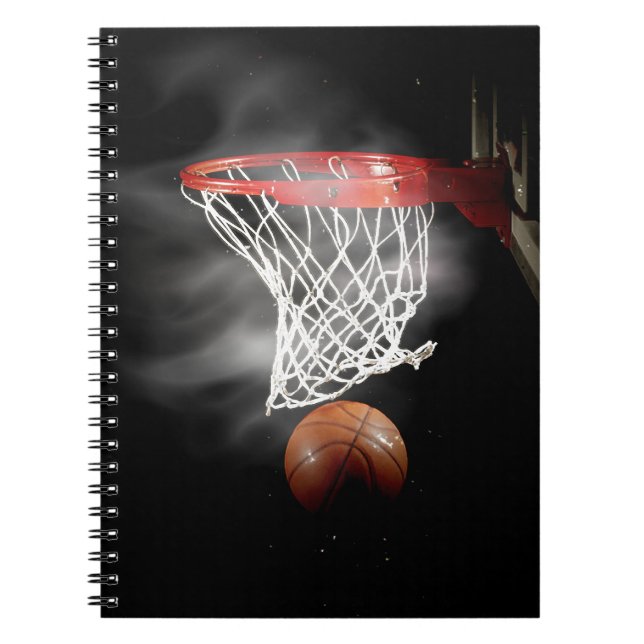 Caderno Espiral Notebook de basquete (Frente)