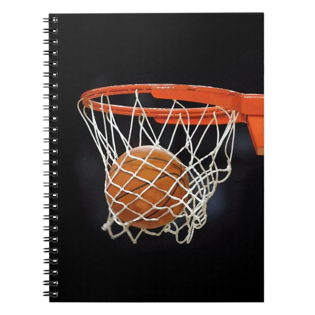 Caderno Espiral Notebook de basquete (Frente)
