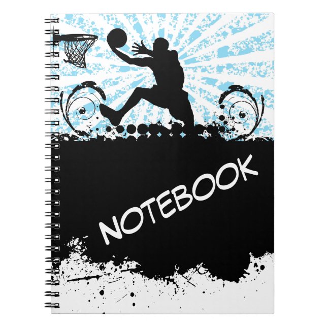 Caderno Espiral Notebook de basquete (Frente)