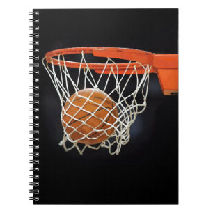 Caderno Espiral Notebook de basquete moderno em chic