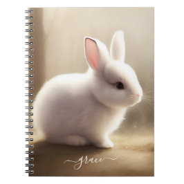 Caderno Espiral Notebook de bebê com aquarela, bonito, com nome