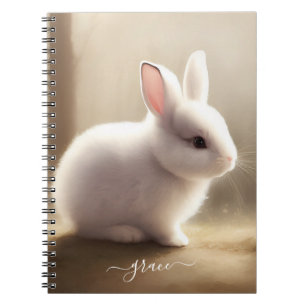 Caderno Espiral Notebook de bebê com aquarela, bonito, com nome