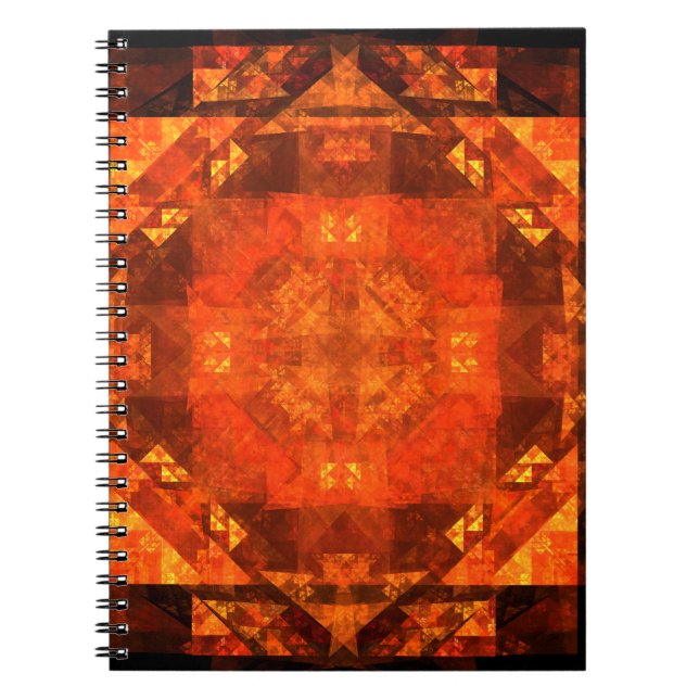 Caderno Espiral Notebook de bênção de arte Abstrato (Frente)