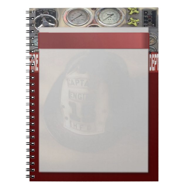 Caderno Espiral Notebook de bombeiro (Frente)