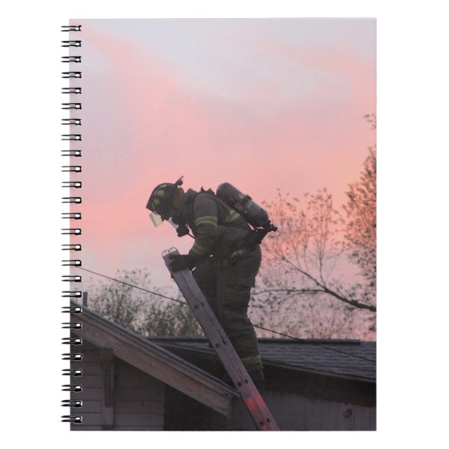 Caderno Espiral Notebook de bombeiro (Frente)