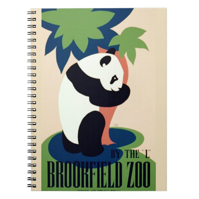 Caderno Espiral Notebook de "Brookfield Zoo" (Frente)
