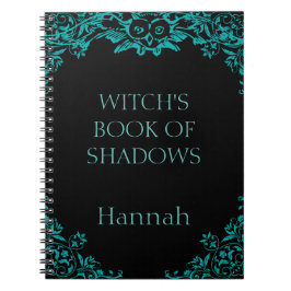 Caderno Espiral Notebook de bruxas personalizadas