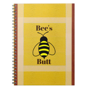 Caderno Espiral Notebook de Bumbum de abelha