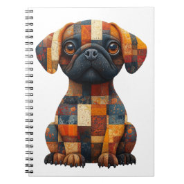 Caderno Espiral Notebook de cachorro de patch