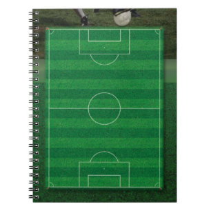 Caderno Espiral Notebook de campo de futebol
