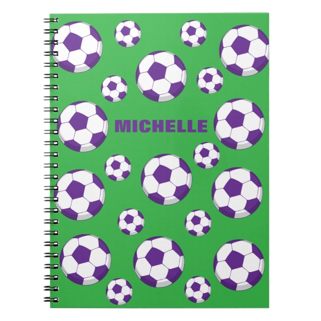 Caderno Espiral Notebook de campo de futebol personalizado (Frente)